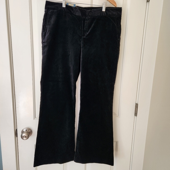 Velvet Black Pants Bitten Sarah Jessica Parker SJP Dressy Holiday Fall Winter 12 - Picture 3 of 12